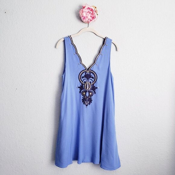 Lilly Pulitzer Beacon Blue Rhinestone Owens Dress - Picture 2 of 10